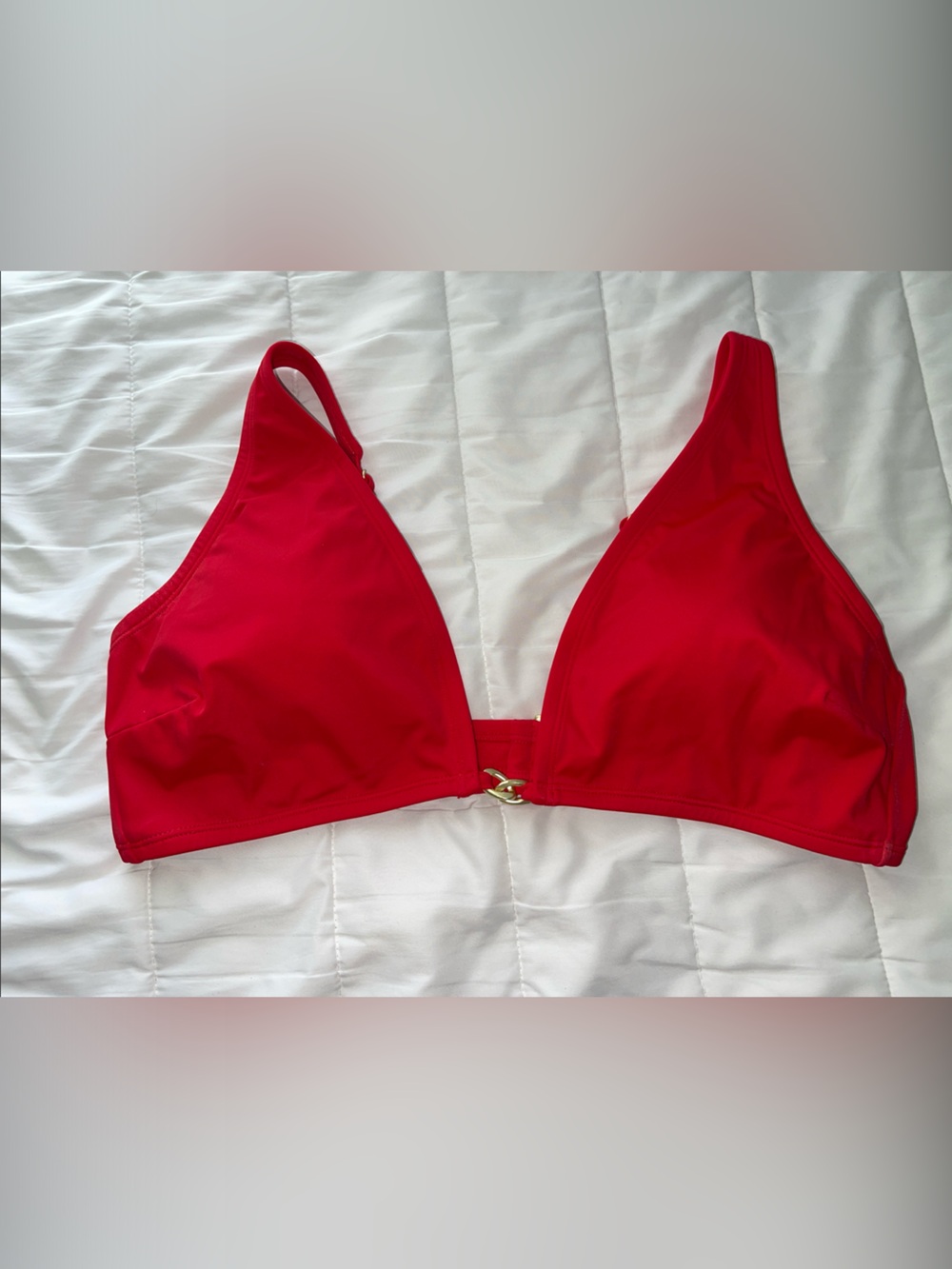 Sophia Red Women's Bikini Top - Classic Triangle Swim Top NWOT